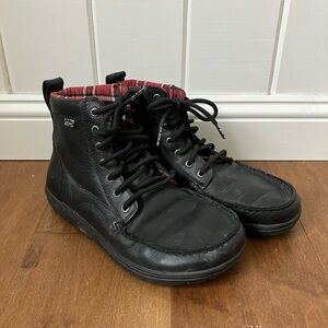 Lems Black Leather Boulder Boots Size 8.5/10